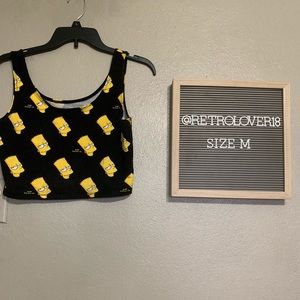 Bart Simpson Crop Top Forever 21